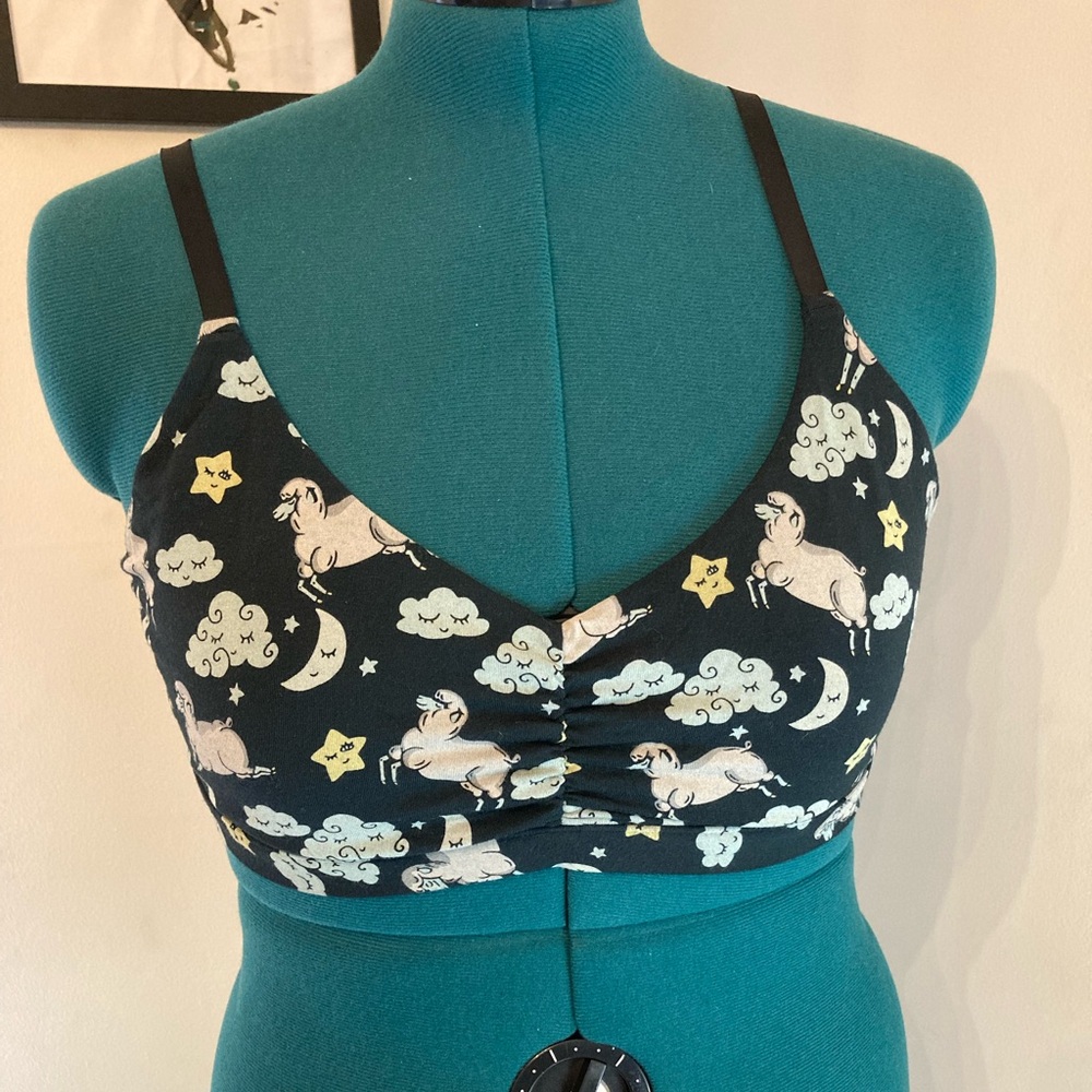 MeUndies Modal Ruched Bralette Sound Ashleep Limited Edition Size XL